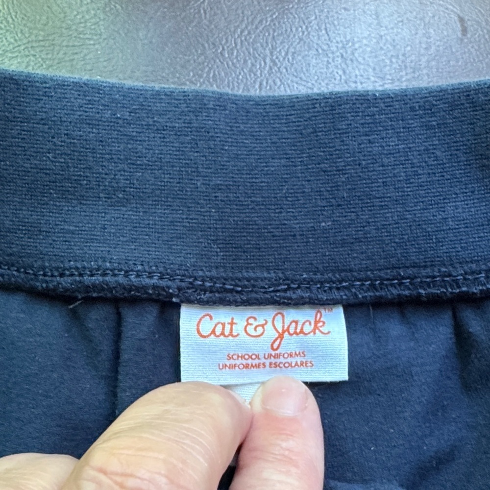 Cat & Jack Black Skort with Button Detail - Picture 4 of 6